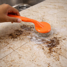 Heavy Duty Cleaning Scrubber Set with Long Handle (1 Set) - justgrabit.in | Just Grab It