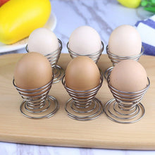 Stainless Steel Spring Egg Cup Holder (1 Pc) - justgrabit.in | Just Grab It