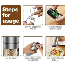 Automatic Gravity Electric Salt and Pepper Grinder Mill (1 Pc) - justgrabit.in | Just Grab It