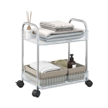 2 Layer Multipurpose Storage Trolley with Wheels (1 Pc) - justgrabit.in | Just Grab It