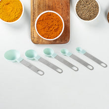 Stainless Steel and Plastics Measuring Spoon (Set of 5 Pc) - justgrabit.in | Just Grab It