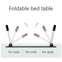 Laptop Table Foldable Portable Notebook Bed Lap Desk Tray Stand Reading Holder with Coffee Cup Slot for Breakfast, Reading & Movie Watching. - Justgrabit Inc.