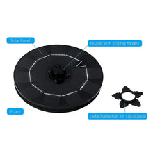 Fast Fountain by Pocket Hose - Solar - Powered - Instantly Adds a Water Feature Virtually Anywhere - 5 Spray Modes - No Installation or Batteries Required - Great for Bird Baths, Pools, Pond & More (1 Pc) - Justgrabit Inc.