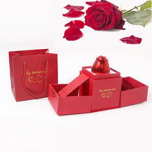Christmas Gifts for Women Rose Ring Box Jewellery Box - justgrabit.in | Just Grab It