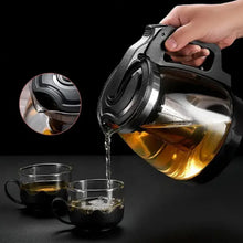 Flame Proof Glass Kettle & Cup Set With Strainer High Quality Kettle Set For Home & Café Use  (4 Cup & 1 Kettle) (24 Pc MOQ) - justgrabit.in | Just Grab It
