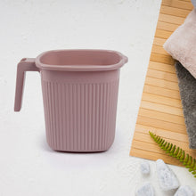 Plastic Square Bath Water Mug (4 Pc / 1000 ML / Mix Color) - justgrabit.in | Just Grab It