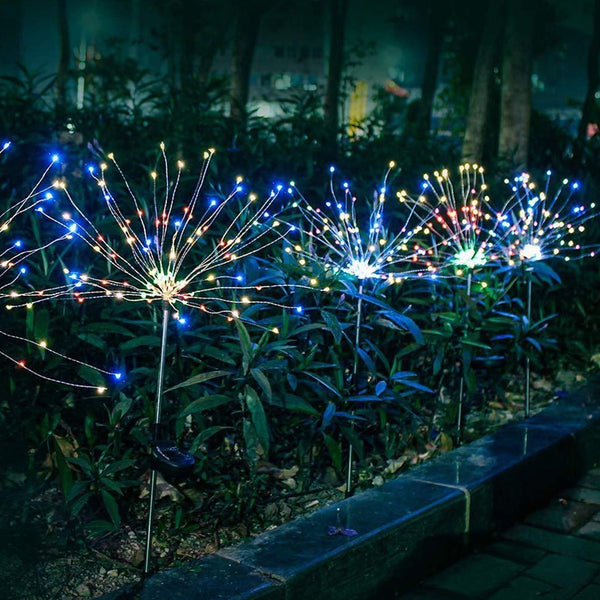 Colorful Multi Led Outdoor Solar Garden Lights (2 Pcs Set) - justgrabit.in | Just Grab It