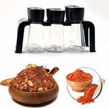 6 - Piece Plastic Spice Jar Set with Stand - Justgrabit Inc.