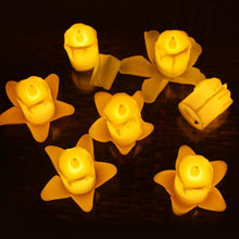 Set of 24 Multicolor Flameless Melted Design Candles for Decoration, Diwali - justgrabit.in | Just Grab It