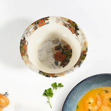 Dream 18 - Piece Plastic Dinner Set – Unique Flower Design, 6 Plates, 6 Bowls & 6 Spoons, Microwave & Dishwasher Safe - Justgrabit Inc.