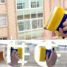 Magnetic Glass Cleaner (1 Pc): Square, Double - Sided Wiper, 2 Extra Pads - Justgrabit Inc.