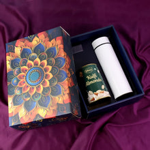 Effete Kulfi Almonds Gift Hamper, Golden With Bottle (2 Pc Set), Mix Color - justgrabit.in | Just Grab It