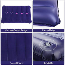 Velvet Air Inflatable Travel Pillow (Blue) - Justgrabit Inc.