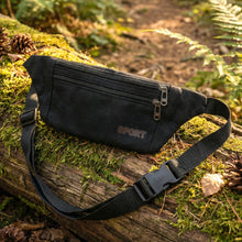 Classic Black Sports Waist Bag (1 Pc) - justgrabit.in | Just Grab It