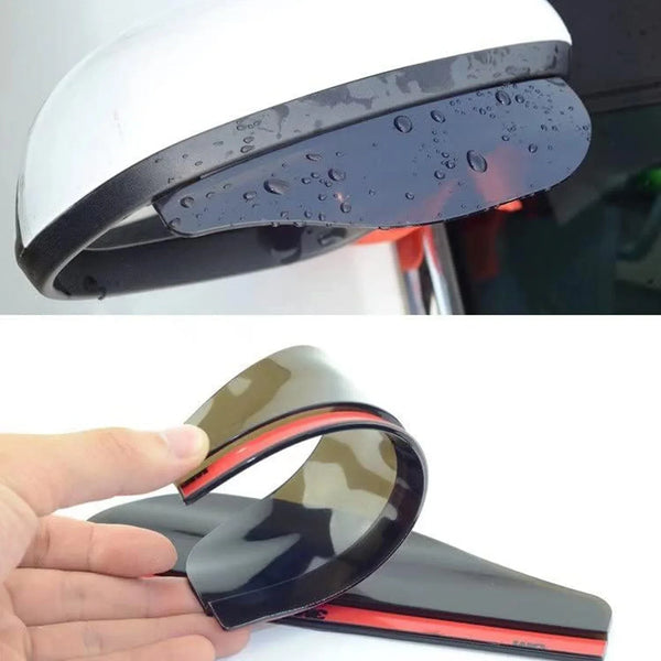 1 Pair Mirror Rain Protector Car Rearview Mirror Rain Blades Car Back Mirror Eyebrow Rain Cover Car Rearview Mirror Eyebrow Covers Flexible Protection Rainproof Decoration Accessories (2 Pcs set) - Justgrabit Inc.