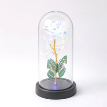 LED Light - Up Eternal Rose with Butterfly in Transparent Dome (1 Pc / Battery not Included) - Justgrabit Inc.
