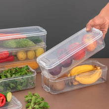 3 Fridge Storage Container, Fridge Organizer with Lid Stackable Fridge Storage Containers Plastic Freezer Storage Containers for Fish, Meat, Vegetables, Fruits, Pack of 3pcs, 1500ML Approx - Justgrabit Inc.