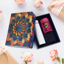 Effete Rose Almonds Gift Hamper, Golden With Bottle (2 Pc Set), Mix Color - justgrabit.in | Just Grab It