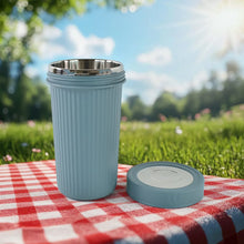 Apex Double Wall Inner Steel Travel Glass (500ml) Approx (1 Pc / Mix Color) - Justgrabit Inc.