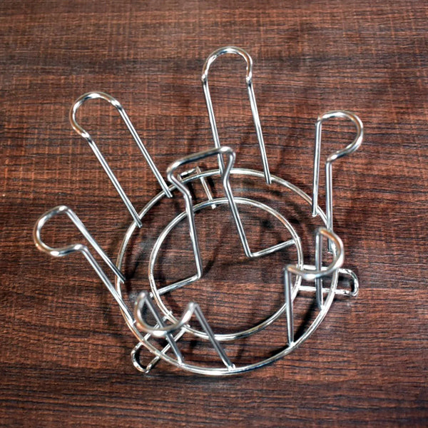 SS Round Glass Stand used for holding sensitive glasses and all present in all kinds of kitchens of official and household places etc. - Justgrabit Inc.
