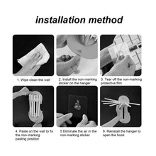 Plastic 7 - in - 1 Multifunction Retractable Wall - Mounted Pull - Out Hanger Rack Without Punching Hooks Up for Kitchen Bathroom - justgrabit.in | Just Grab It