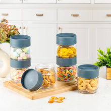 Airtight Transparent Kitchen Storage Jar with Secure Lid (1 Pc / 500 ML Approx) - justgrabit.in | Just Grab It