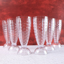 Supermom Transparent Plastic Milkshake Glass Set (400ML / 6 Pc) - justgrabit.in | Just Grab It
