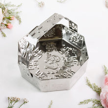 Traditional Stainless Steel Octagon Pooja Basket 1 Pc with Handle - justgrabit.in | Just Grab It