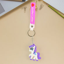 Cute Cartoon Unicorn Keychain with Silicone Strap (1 Pc / Mix design) - justgrabit.in | Just Grab It