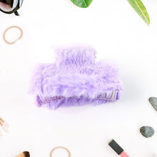 Soft Velvet Furry Hair Clutcher Clips Set (12 Pc) - justgrabit.in | Just Grab It