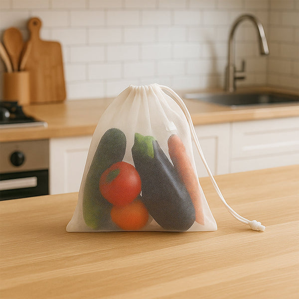 Reusable Mesh Produce Bags (2 Pc) - justgrabit.in | Just Grab It