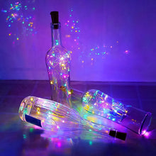 Wine Bottle Cork LED String Light, 2M Cable Multicolor, Battery Operated (1 Pc) - Justgrabit Inc.