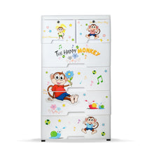 Kid's Plastic Chest of 6 Drawers, Multi - Purpose Storage Organizer/Wardrobe for Kids - justgrabit.in | Just Grab It