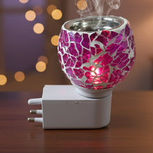 Premium Kapoor Dani Plug - In Mosaic Glass Aroma Diffuser & Night Lamp (1 Pc) - justgrabit.in | Just Grab It