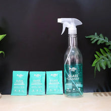 Pollic Kadam Concentrated Glass & Mirror Cleaner Refill Kit with Reusable Spray Bottle - justgrabit.in | Just Grab It