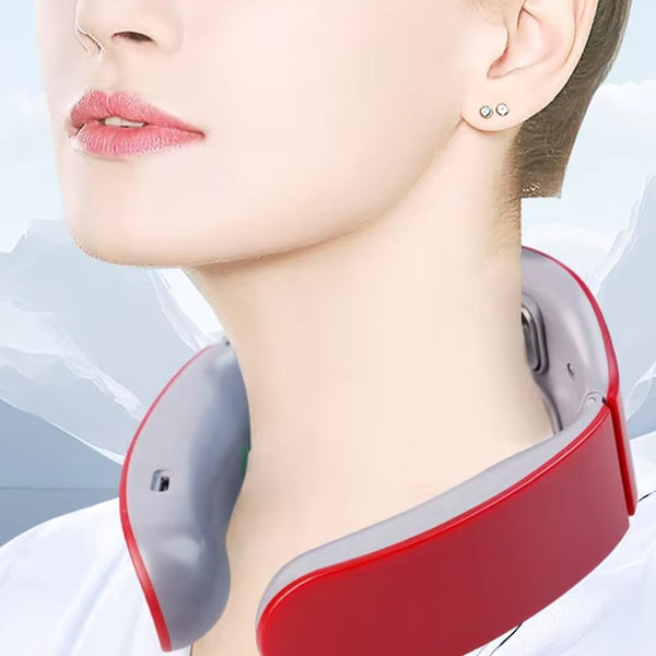 4 Heads Smart Electric Neck and Back Pulse Massager (1 Pc / Mix Design) - justgrabit.in | Just Grab It