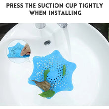 Star Shape Suction Cup Kitchen Bathroom Sink Drain Strainer Hair Stopper Filter, Star Shaped Sink Filter Bathroom Hair Catcher, Drain Strainers Cover Trap Basin (1 Pc) - Justgrabit Inc.