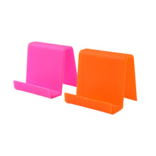 Durable Plastic Mobile Phone Stand with Angled Support (2 Pc / Mix Color) - justgrabit.in | Just Grab It