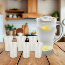 Apex Unbreakable Lemon Jug Set with 6 Glasses – 1200ML Jug + 300ML Glasses Approx - Justgrabit Inc.
