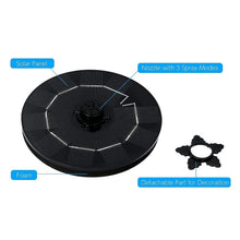 Solar - Powered Floating Water Fountain Pump Kit - Justgrabit Inc.
