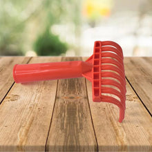 Heavy Duty Plastic Garden Hand Rake – 9 - Tooth Cultivator Tool (1 Pc) - Justgrabit Inc.
