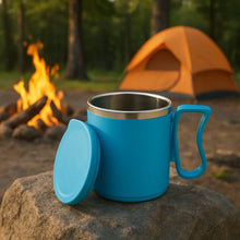 300ml Stainless Steel Mug: Insulated, Leakproof Lid, Hot/Cold Drinks (Mix Color) - Justgrabit Inc.