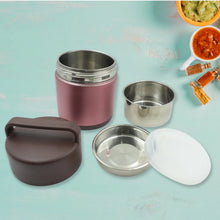 Vacuum insulated lunch box, 304 stainless steel, used for lunch storage, double - layer travel hiking picnic food jar, with folding spoon and handle BPA Free Thermos Lunch Box for Kids Adults (1600 ML) - Justgrabit Inc.