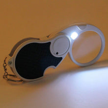 Double - Magnification Led Magnifiers Light Folding Keychain (1 Pc / Mix Color) - justgrabit.in | Just Grab It