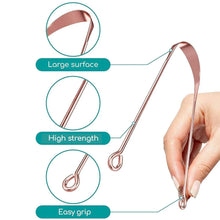 Tongue Cleaner For Kids & Adults | Tongue Scraper For Bad Breath, Maintain Oral Hygiene for Daily Use | for Fresh Breath & Bacteria Removal | Improved Taste (Steel, Copper, Tongue Cleaner / 1 Pc) - Justgrabit Inc.