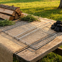 Heavy - Duty Stainless - Steel Barbecue Grill Basket (1 Pc) - justgrabit.in | Just Grab It