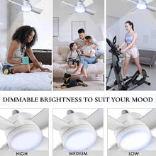 Original Cool LED Socket Fan Light – Ceiling Fan Replacement, 1000 Lumens/5000K, Remote Controlled (Remote Battery Not Included) - Justgrabit Inc.
