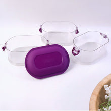 3 Layer Stackable Airtight Food Storage Container Set (1 Set) - justgrabit.in | Just Grab It