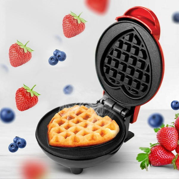 Mini Waffle Maker Machine – Non - Stick Quick Breakfast Tool - justgrabit.in | Just Grab It