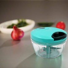 Handy Mini Plastic Vegetable Chopper Cutter, Onion Chopper Vegetables for Kitchen Accessories with 3 Blades - Justgrabit Inc.